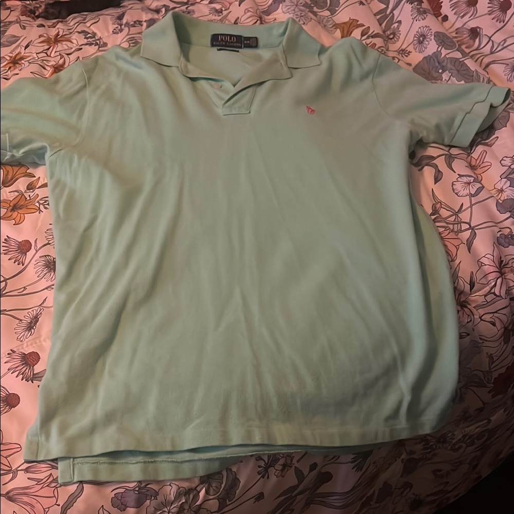 Polo by Ralph Lauren Men's Mint Green Polo Shirt